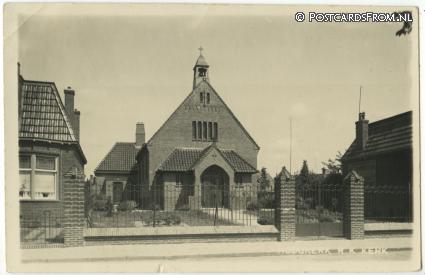 ansichtkaart: Groningen Hoogkerk, R.K. Kerk