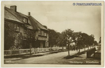 ansichtkaart: Winschoten, Marktkamp