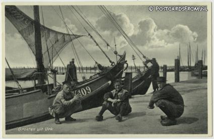 ansichtkaart: Urk, Groeten uit
