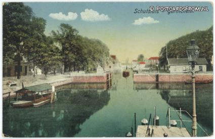 ansichtkaart: Gorinchem, Schutsluis