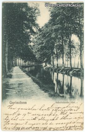 ansichtkaart: Gorinchem, Schelluinsche vliet
