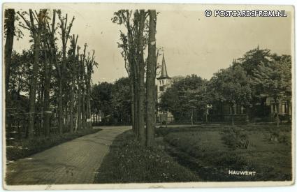 ansichtkaart: Hauwert, --