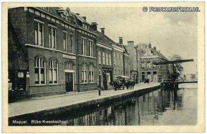 Meppel, Rijks-Kweekschool ansichtkaart: Meppel, Rijks-Kweekschool