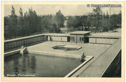 Meppel, Parkzwembad ansichtkaart: Meppel, Parkzwembad