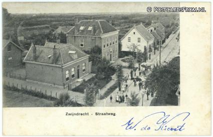ansichtkaart: Zwijndrecht, Straatweg
