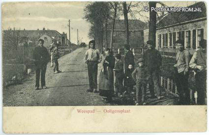 ansichtkaart: Ooltgensplaat, Weespad
