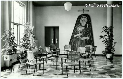 Rotterdam, St. Clara Ziekenhuis. Hal ansichtkaart: Rotterdam, St. Clara Ziekenhuis. Hal