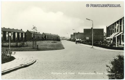 Krimpen ad IJssel, Hobbemalaan, Frans Halslaan ansichtkaart: Krimpen ad IJssel, Hobbemalaan, Frans Halslaan