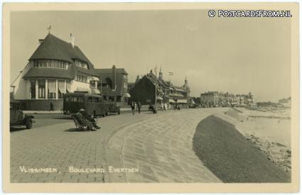 ansichtkaart: Vlissingen, Boulevard Evertsen