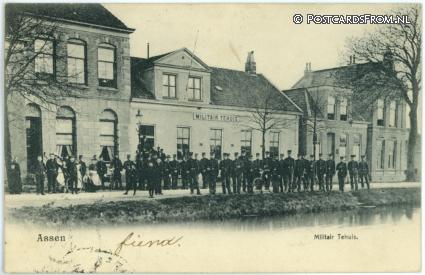 Assen, Militair Tehuis ansichtkaart: Assen, Militair Tehuis