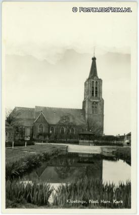 Kloetinge, Ned. Herv. Kerk ansichtkaart: Kloetinge, Ned. Herv. Kerk