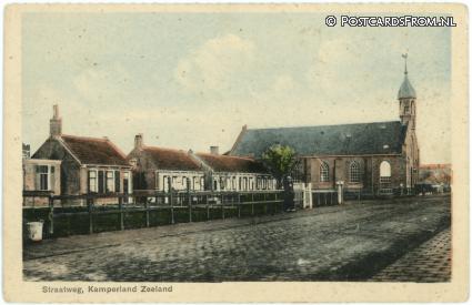 ansichtkaart: Kamperland, Straatweg