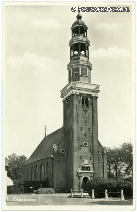 ansichtkaart: Oldeboorn, Kerk