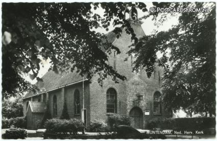 ansichtkaart: Muntendam, Ned. Herv. Kerk