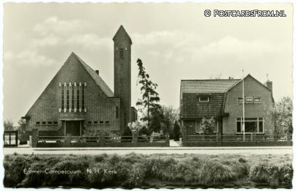ansichtkaart: Emmer-Compascuum, N.H. Kerk