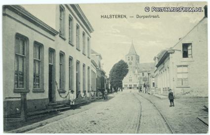 ansichtkaart: Halsteren, Dorpsstraat