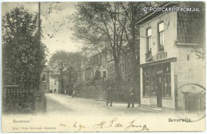 Beverwijk, Zeestraat. Parfumerie ansichtkaart: Beverwijk, Zeestraat. Parfumerie