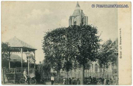 ansichtkaart: Nieuwerkerk, Groet uit