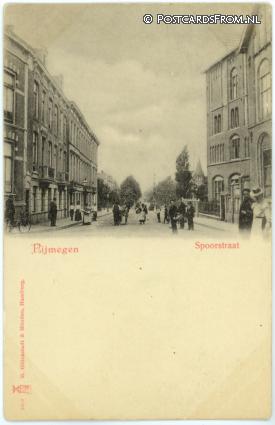 ansichtkaart: Nijmegen, Spoorstraat