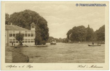 ansichtkaart: Alphen aan den Rijn, Hotel 's-Molenaars