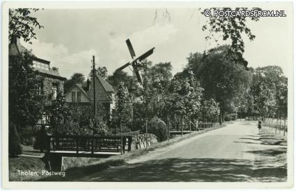 Tholen, Postweg ansichtkaart: Tholen, Postweg