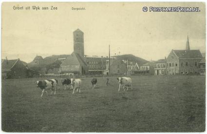 ansichtkaart: Wijk aan Zee, Dorpsicht