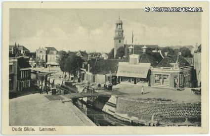 ansichtkaart: Lemmer, Oude Sluis