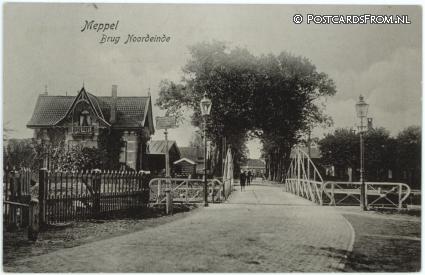 ansichtkaart: Meppel, Brug Noordeinde