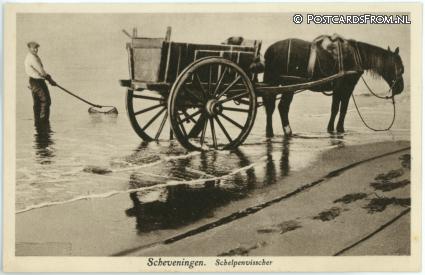 ansichtkaart: Scheveningen, Schelpenvisscher