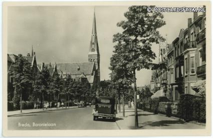 ansichtkaart: Breda, Baronielaan