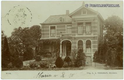 Wijk en Aalburg, Wijk. Pastorie ansichtkaart: Wijk en Aalburg, Wijk. Pastorie