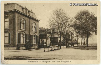 ansichtkaart: Maassluis, Burgem. van de Lelykade