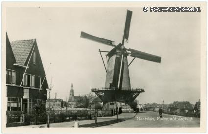 Maassluis, Molen a.d. Zuiddijk ansichtkaart: Maassluis, Molen a.d. Zuiddijk