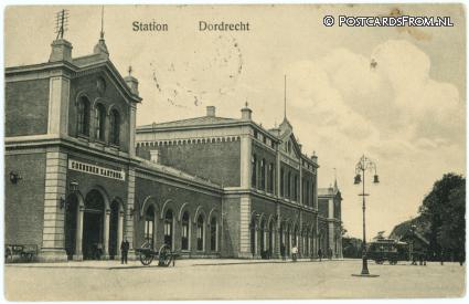 ansichtkaart: Dordrecht, Station