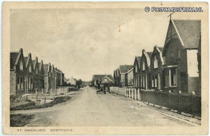 ansichtkaart: Sint-Annaland, Dorpsweg