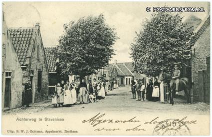Stavenisse, Achterweg ansichtkaart: Stavenisse, Achterweg