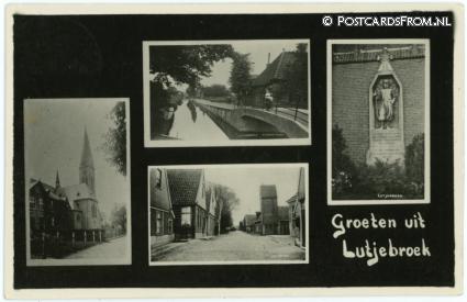 ansichtkaart: Lutjebroek, Groeten uit