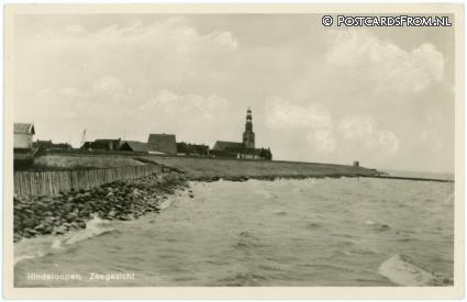 Hindeloopen, Zeegezicht ansichtkaart: Hindeloopen, Zeegezicht