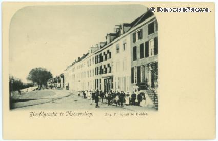 ansichtkaart: Den Helder, Hoofdgracht te Nieuwediep