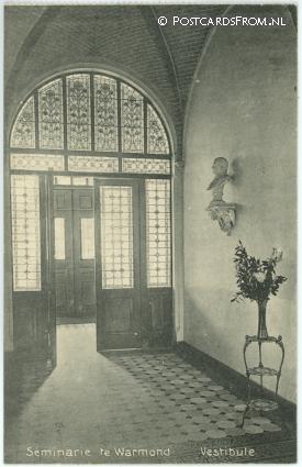 ansichtkaart: Warmond, Seminarie. Vestibule