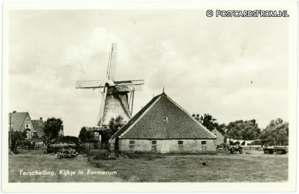 Terschelling Formerum, Kijkje in Formerum ansichtkaart: Terschelling Formerum, Kijkje in Formerum