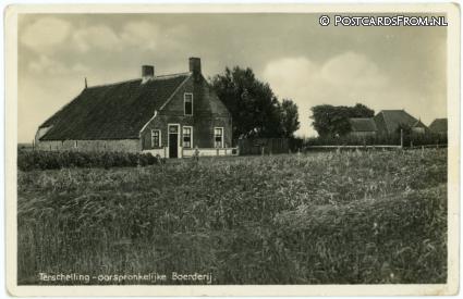ansichtkaart: Terschelling, Oorspronkelijke Boerderij