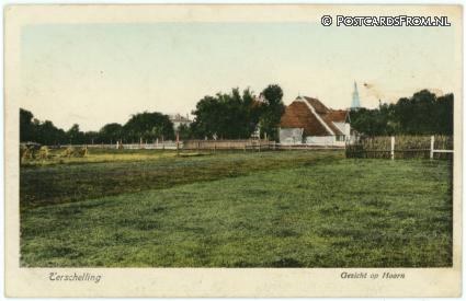 Terschelling Hoorn, Gezicht op ansichtkaart: Terschelling Hoorn, Gezicht op