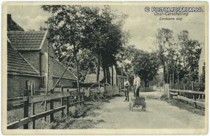 Terschelling Hoorn, Oost-Terschelling. Lantaarn weg ansichtkaart: Terschelling Hoorn, Oost-Terschelling. Lantaarn weg
