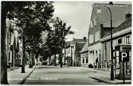 Terschelling Midsland, Oosterburen ansichtkaart: Terschelling Midsland, Oosterburen