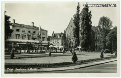 Zeist, Plantsoen 't Rond. Hotel 'Hermitage' ansichtkaart: Zeist, Plantsoen 't Rond. Hotel 'Hermitage'