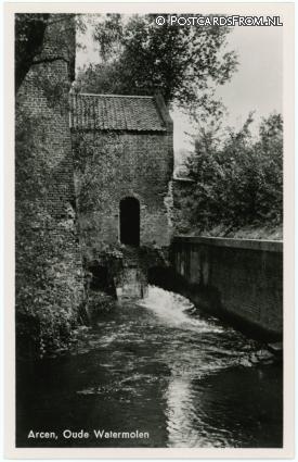 Arcen, Oude Watermolen ansichtkaart: Arcen, Oude Watermolen