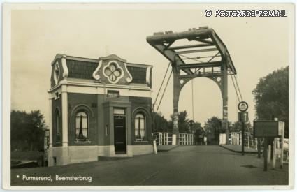 Purmerend, Beemsterbrug ansichtkaart: Purmerend, Beemsterbrug