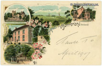 ansichtkaart: Zeddam, Groet van Montferland