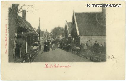 Zuid-Scharwoude, -- ansichtkaart: Zuid-Scharwoude, --